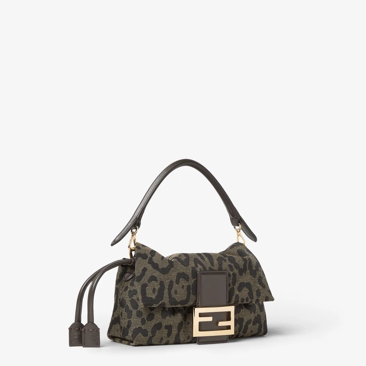 Fendi Baguette Soft Small Jaguar-Stripe Motif Jacquard Fabric Mini-Bag | Thumbnail 2 Fendi Baguette Soft Small Jaguar-Stripe Motif Jacquard Fabric Mini-Bag | Thumbnail 2