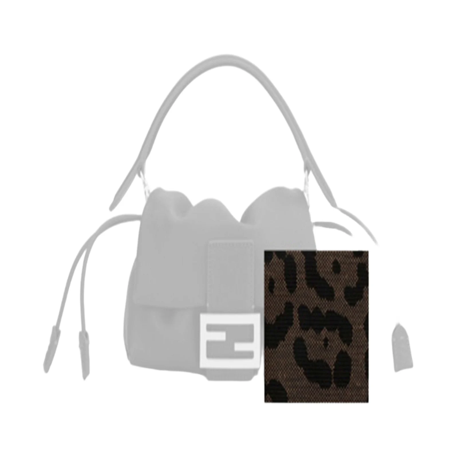Baguette Soft Small Jaguar-Stripe Motif Jacquard Fabric Mini-Bag Baguette Soft Small Jaguar-Stripe Motif Jacquard Fabric Mini-Bag