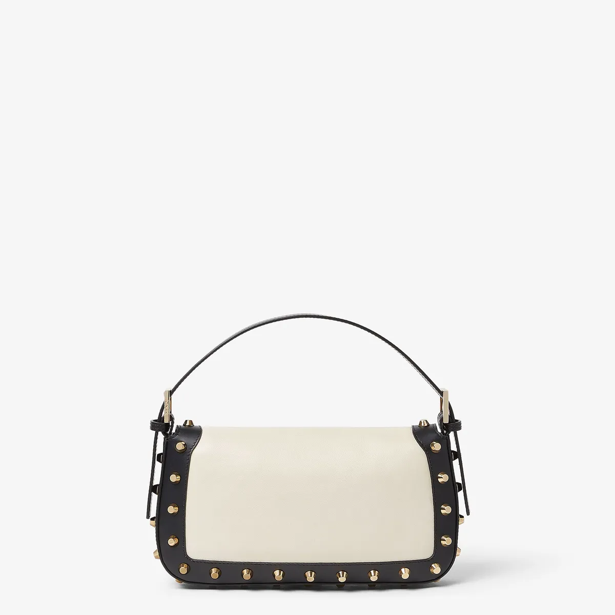 Fendi Baguette 26424 Pergamena Leather Bag with Studs | Thumbnail 6