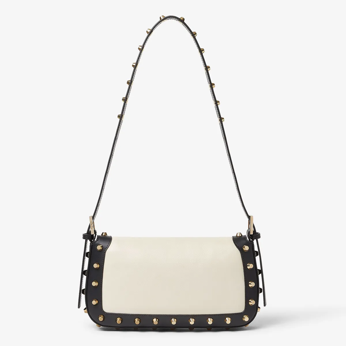 Fendi Baguette 26424 Pergamena Leather Bag with Studs | Thumbnail 7