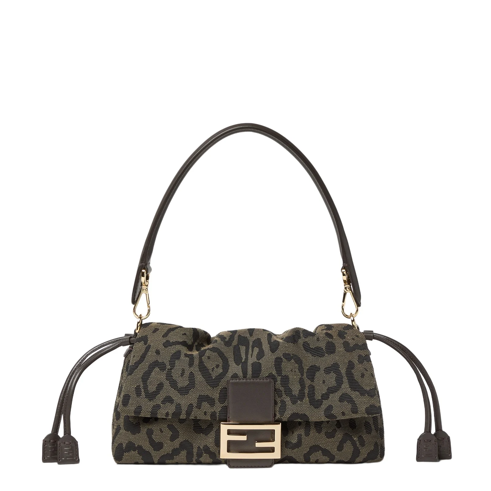 Baguette Soft Medium Jaguar Motif Jacquard Fabric Bag Baguette Soft Medium Jaguar Motif Jacquard Fabric Bag