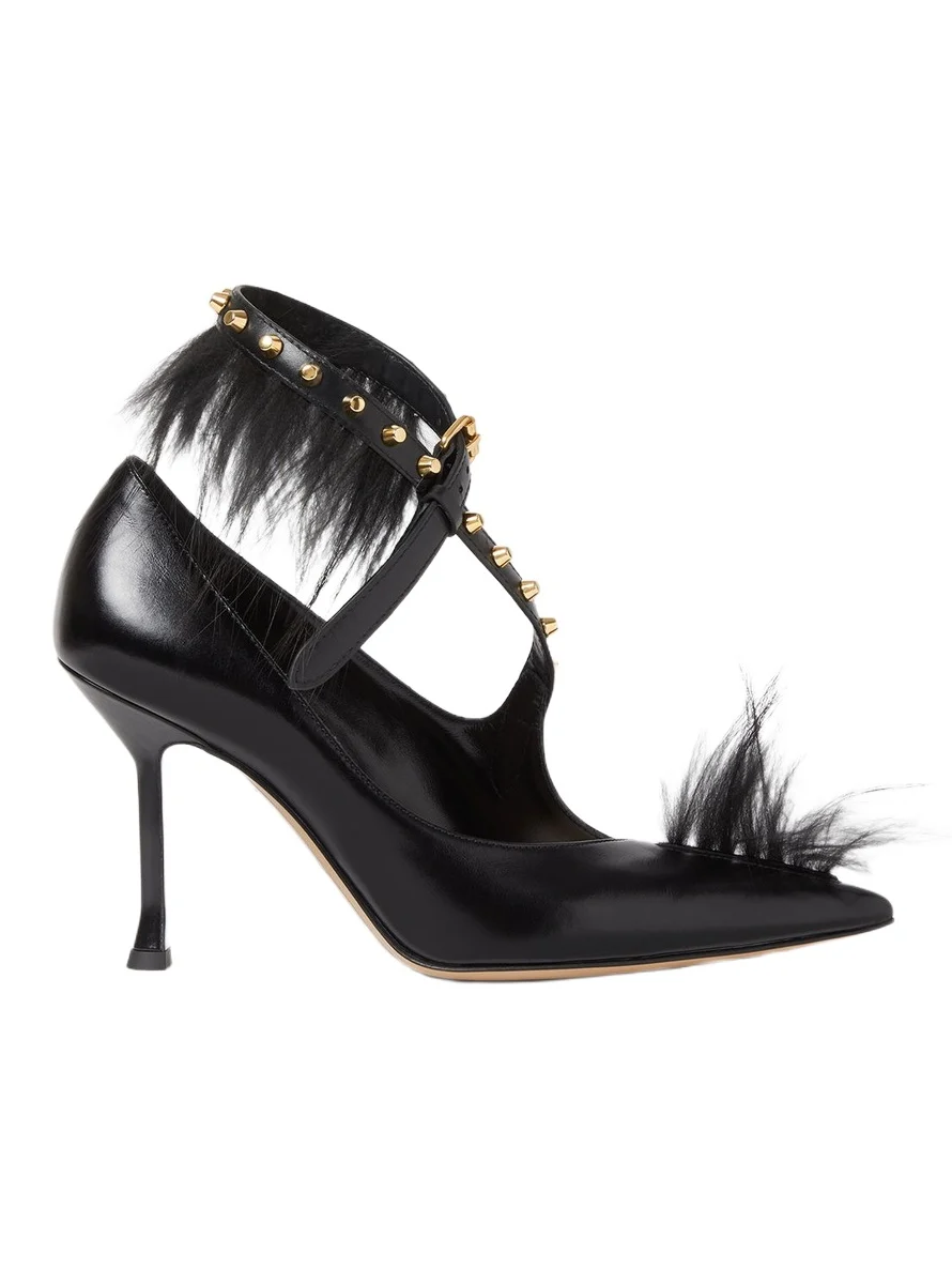 Fendi Vertigo Leather Pumps