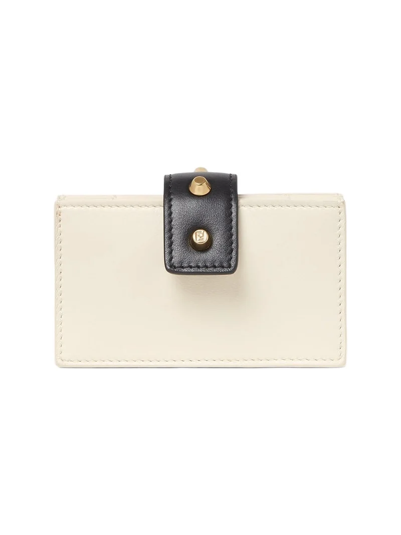 Fendi Leather Card Case with Studs