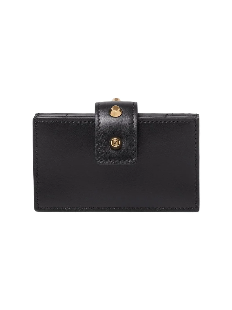 Fendi Leather Card Case with Studs
