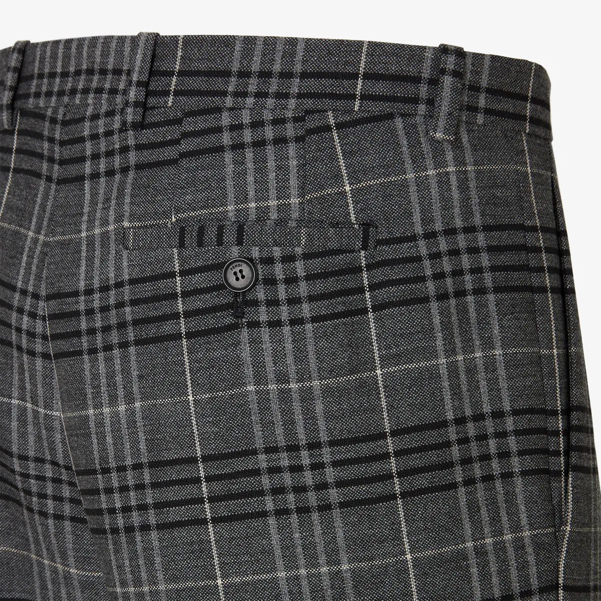 Fendi Check Wool Pants | Thumbnail 3 Fendi Check Wool Pants | Thumbnail 3