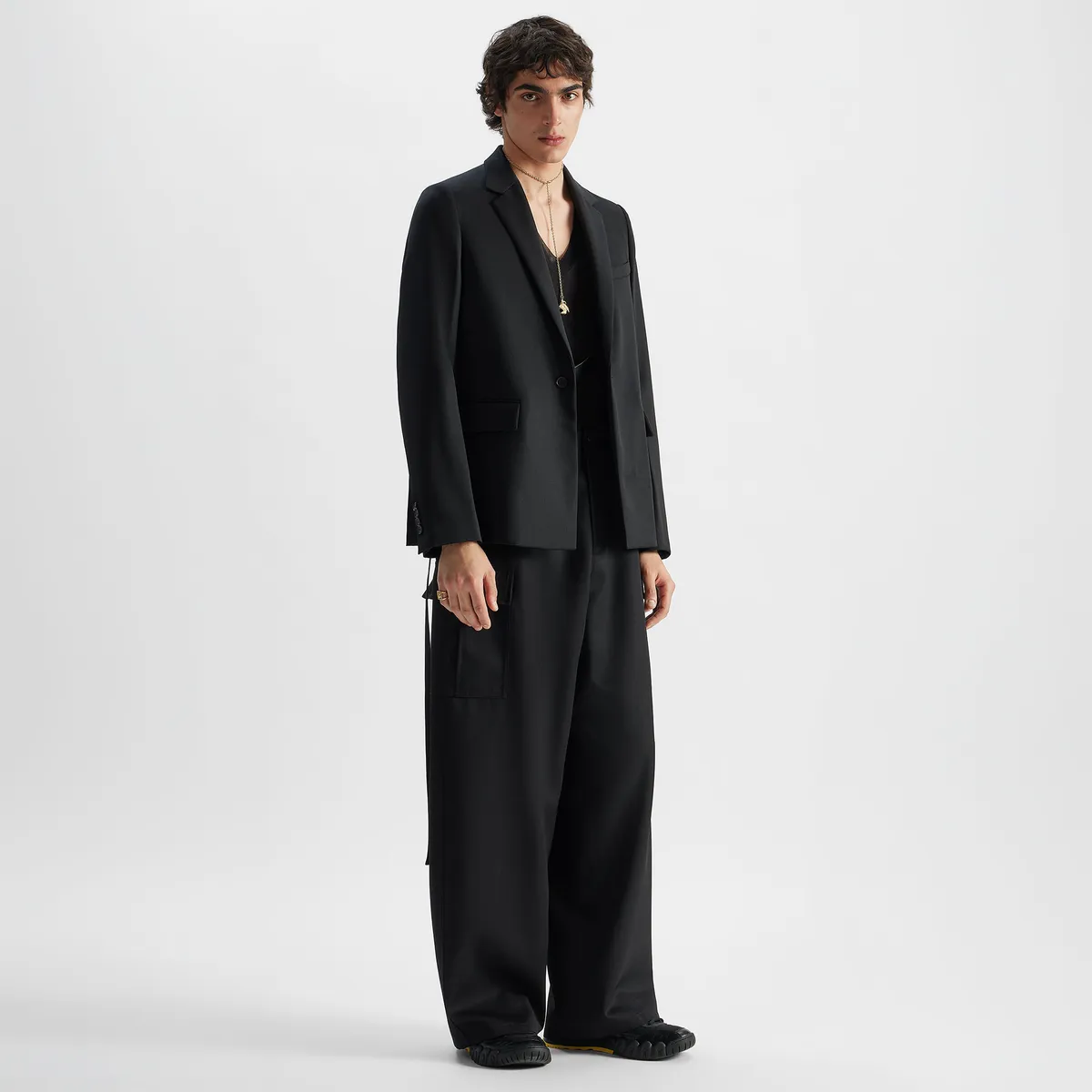 Fendi Grain De Poudre Wool Pants | Thumbnail 4