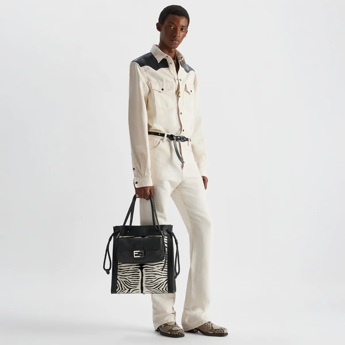 Fendi Washed Denim Pants | Thumbnail 4 Fendi Washed Denim Pants | Thumbnail 4