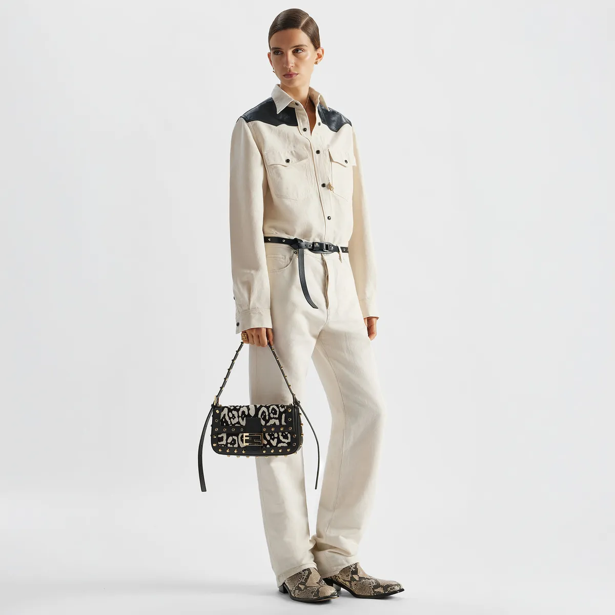 Fendi Washed Denim Pants | Thumbnail 4 Fendi Washed Denim Pants | Thumbnail 4