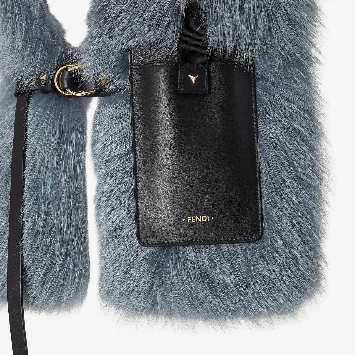 Fendi Airforce Blue Fox Fur Scarf | Thumbnail 3