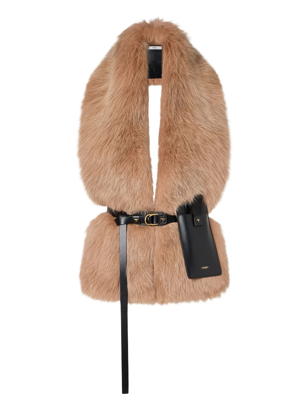 Rosé Pink Fox Fur Scarf
