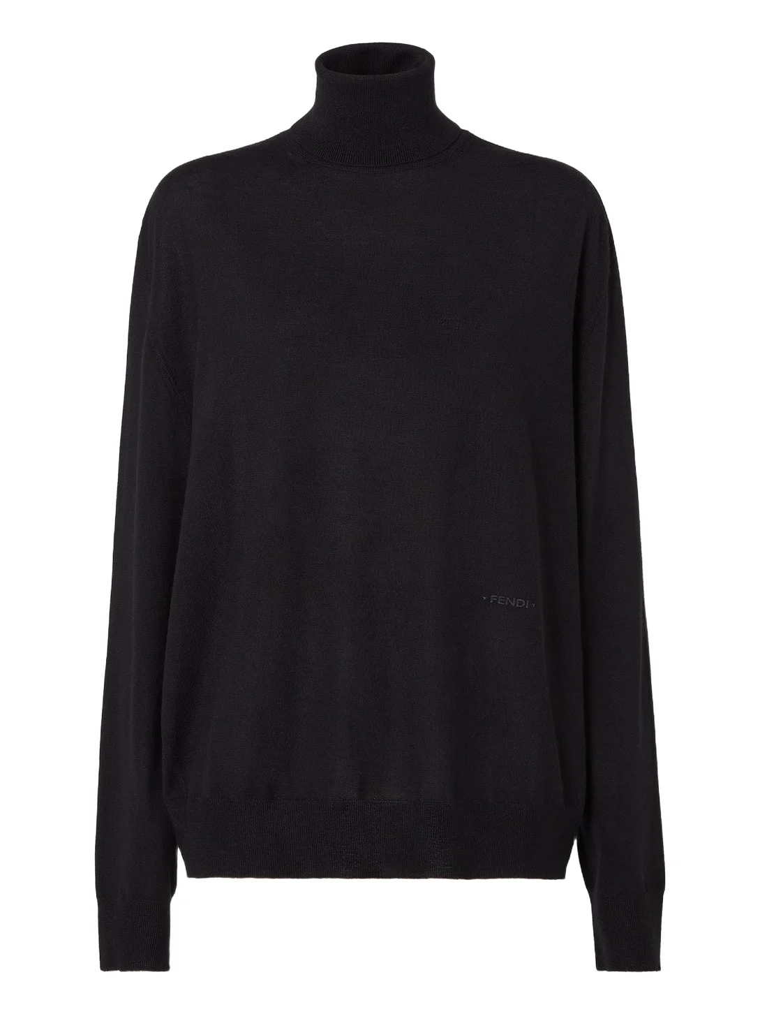 Fendi Cashmere and Silk Turtleneck Sweater