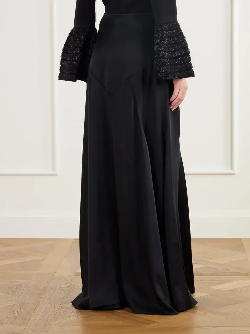 Stella McCartney Paneled Satin Maxi Skirt | Thumbnail 3 Stella McCartney Paneled Satin Maxi Skirt | Thumbnail 3