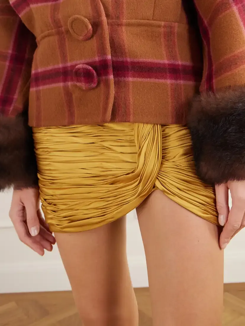 Valentino Garavani Knot-detailed Plissé Cady Mini Skirt | Thumbnail 5 Valentino Garavani Knot-detailed Plissé Cady Mini Skirt | Thumbnail 5