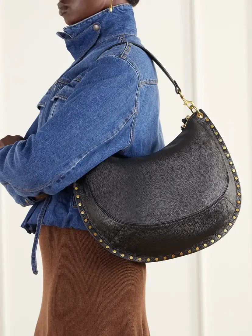 Isabel Marant Oskan Embellished Textured-leather Shoulder Bag | Thumbnail 2 Isabel Marant Oskan Embellished Textured-leather Shoulder Bag | Thumbnail 2