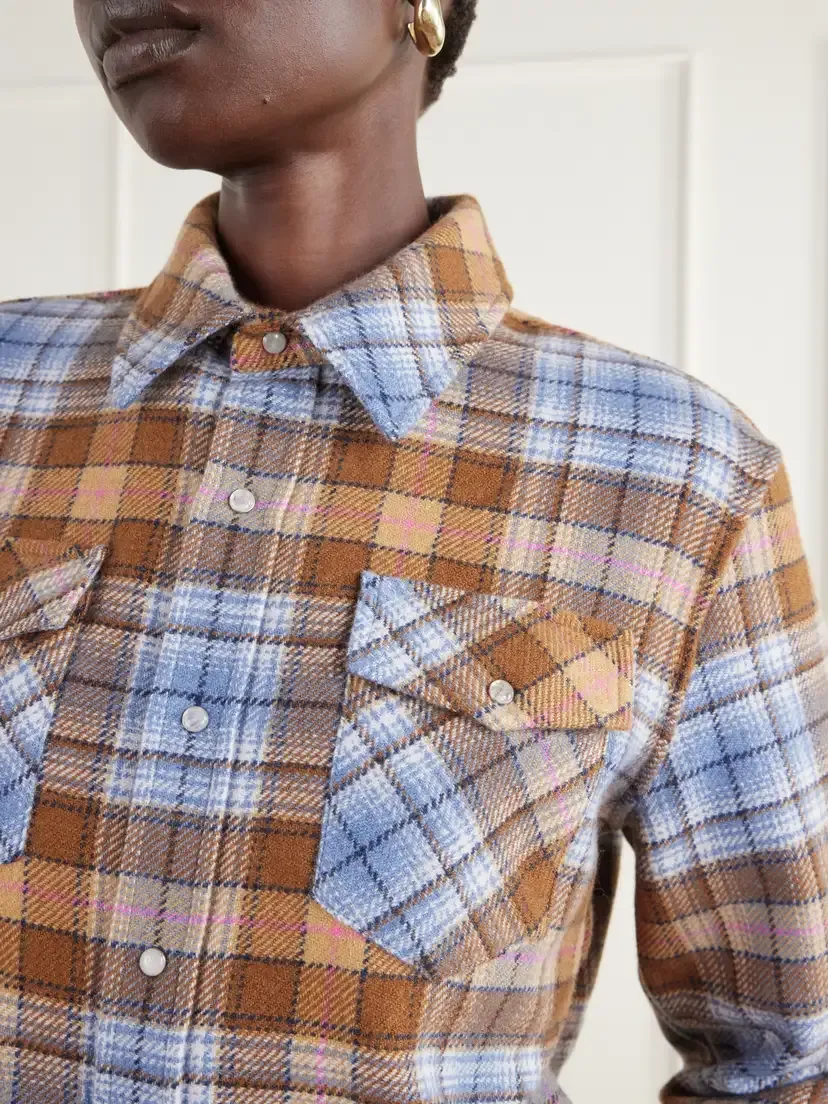 God’s True Cashmere Nomad Checked Cashmere-twill Shirt | Thumbnail 5 God’s True Cashmere Nomad Checked Cashmere-twill Shirt | Thumbnail 5