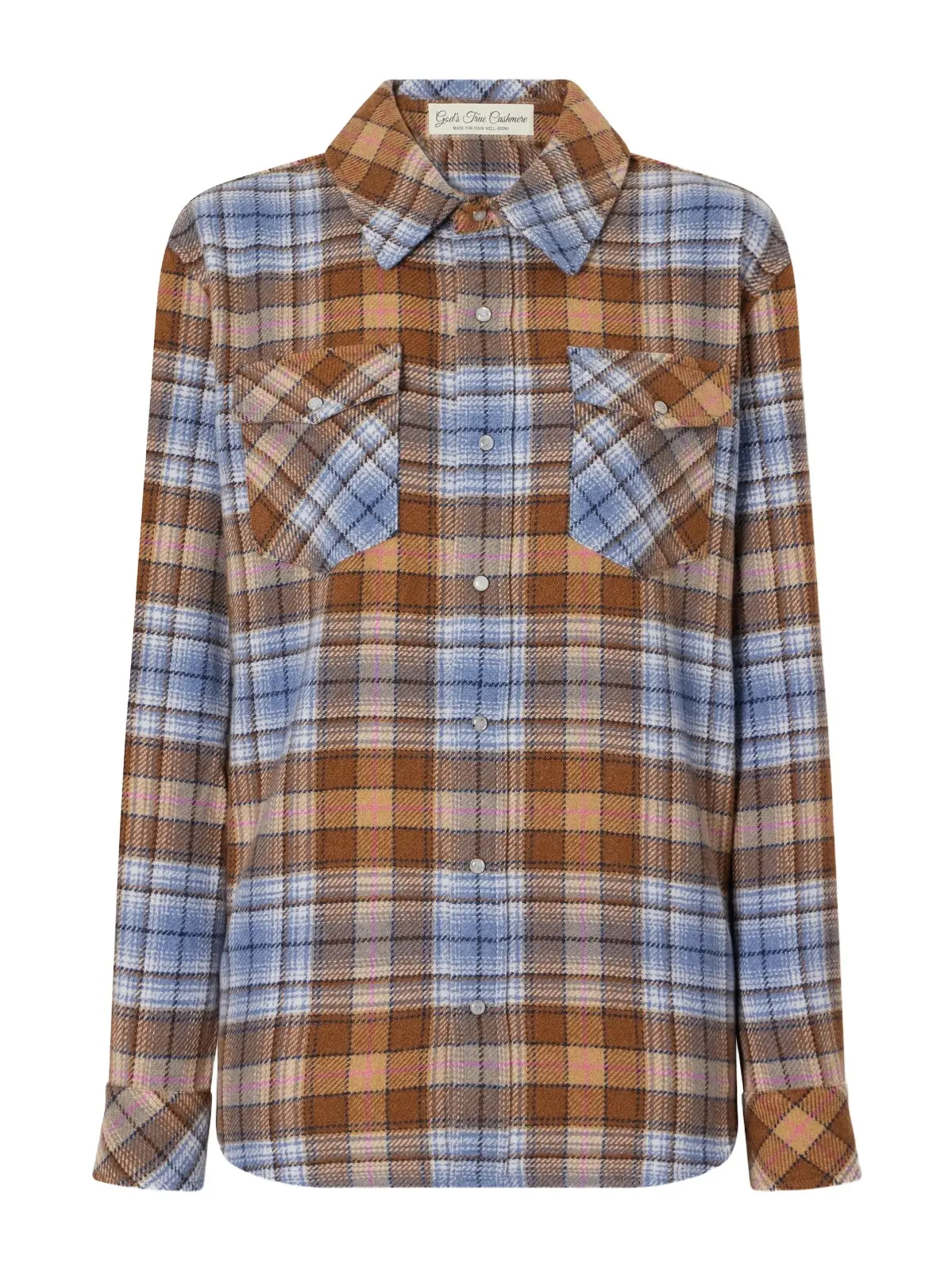 Nomad Checked Cashmere-twill Shirt