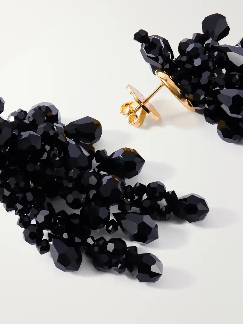 Simone Rocha Wilted Chandelier Crystal Earrings | Thumbnail 3 Simone Rocha Wilted Chandelier Crystal Earrings | Thumbnail 3