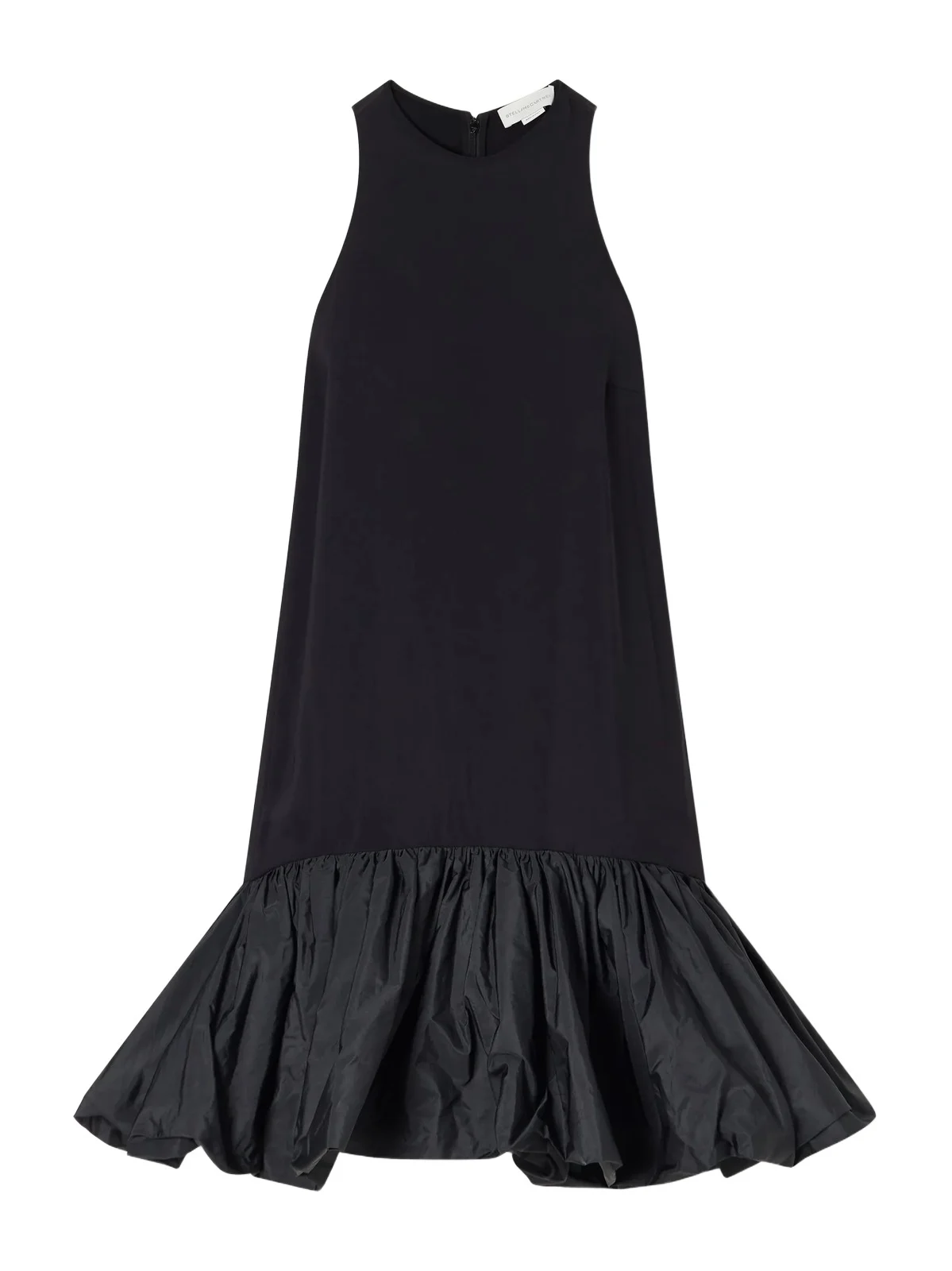 Taffeta-trimmed Cady Peplum Mini Dress