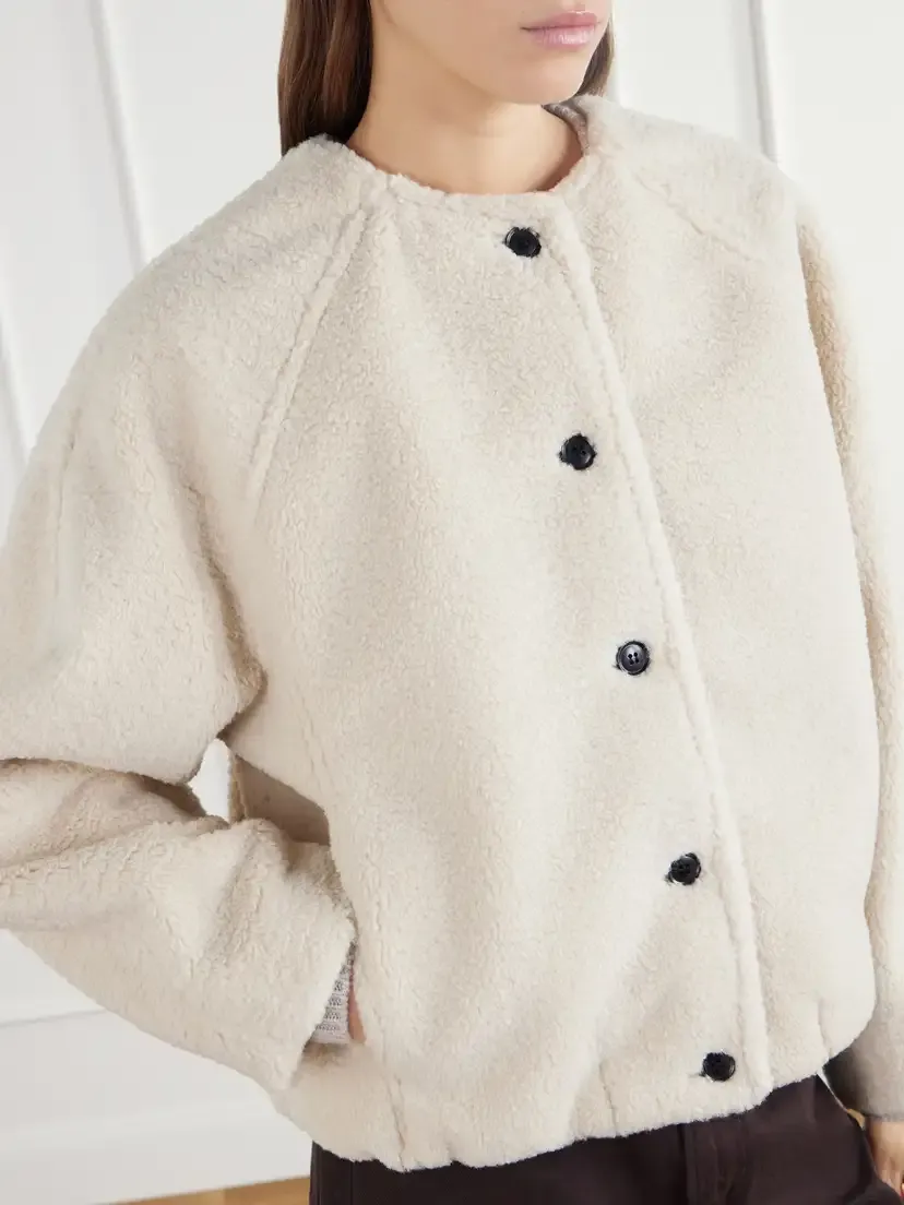 Citizens of Humanity Cropped Plush Bomber Jacket | Thumbnail 5 Citizens of Humanity Cropped Plush Bomber Jacket | Thumbnail 5