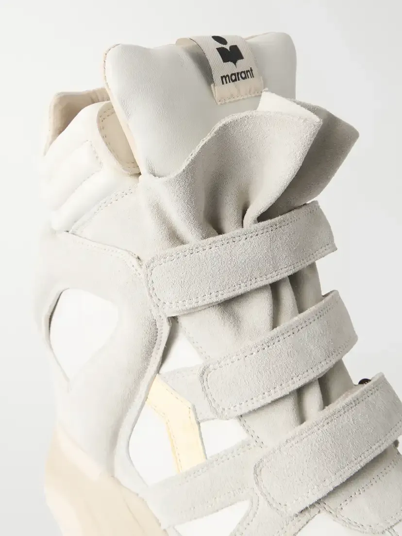 Isabel Marant Balskee Leather And Suede High-top Wedge Sneakers | Thumbnail 5 Isabel Marant Balskee Leather And Suede High-top Wedge Sneakers | Thumbnail 5
