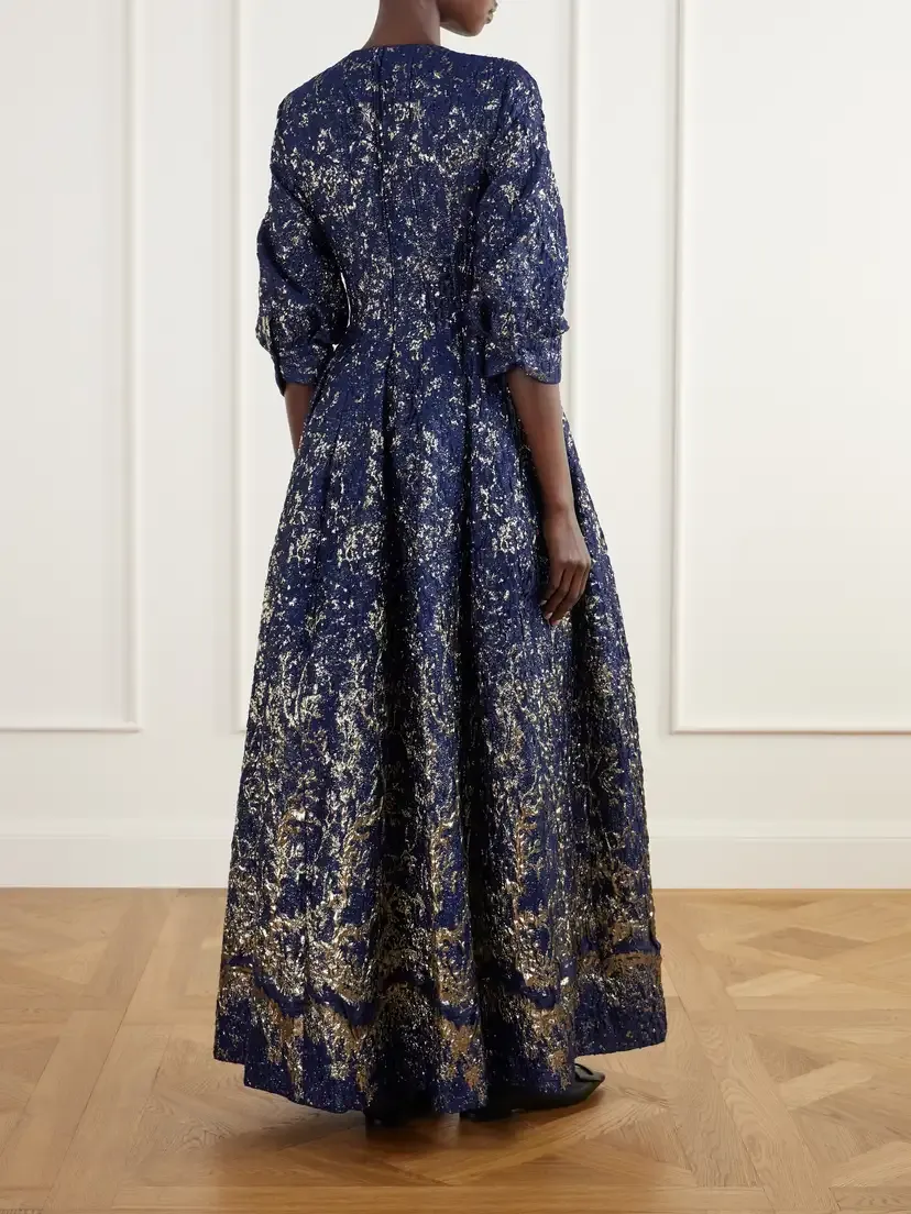 Simkhai Claravelle Floral-jacquard Gown | Thumbnail 4 Simkhai Claravelle Floral-jacquard Gown | Thumbnail 4