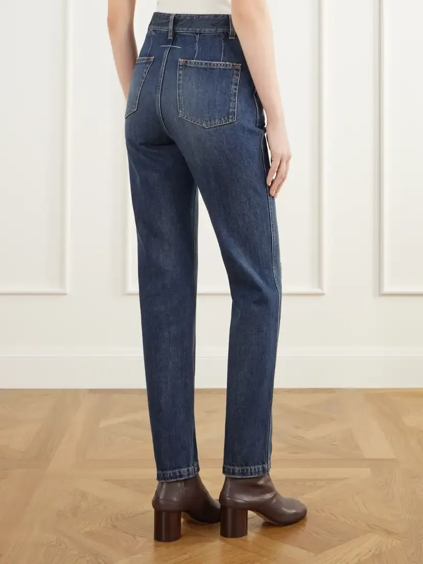 MM6 MAISON MARGIELA Distressed High-rise Skinny Jeans | Thumbnail 4 MM6 MAISON MARGIELA Distressed High-rise Skinny Jeans | Thumbnail 4