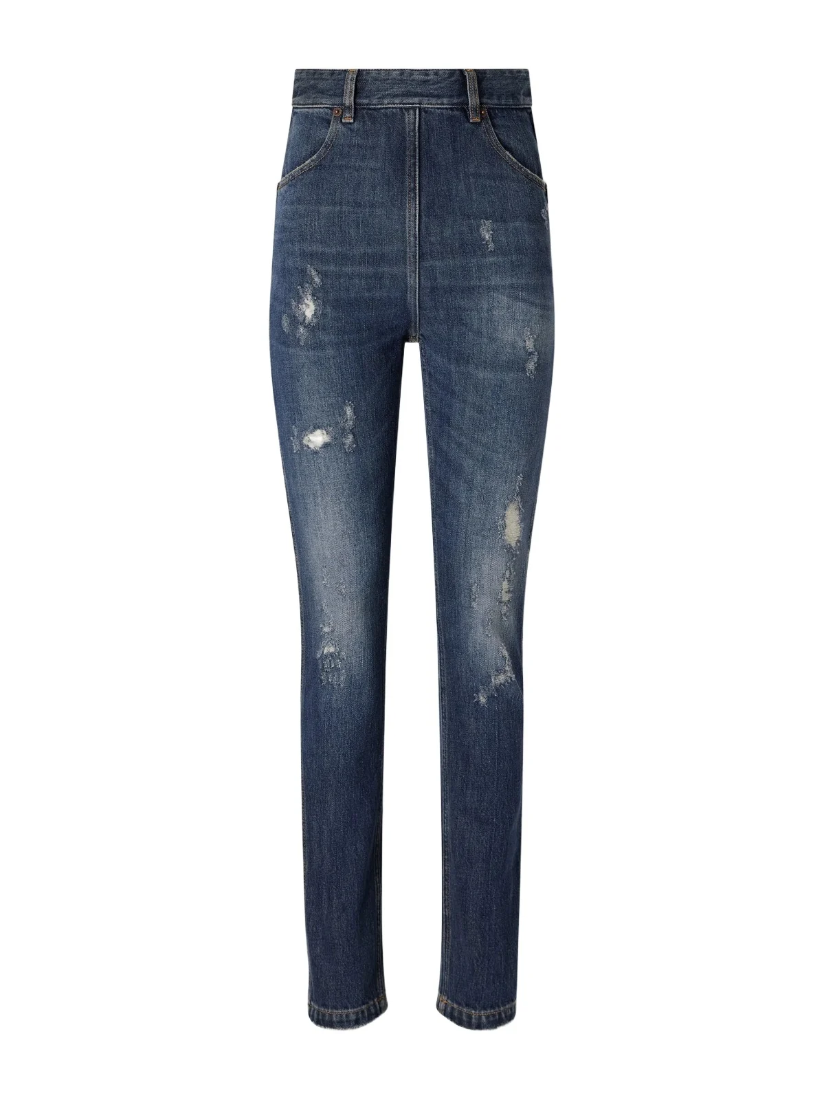 MM6 MAISON MARGIELA Distressed High-rise Skinny Jeans