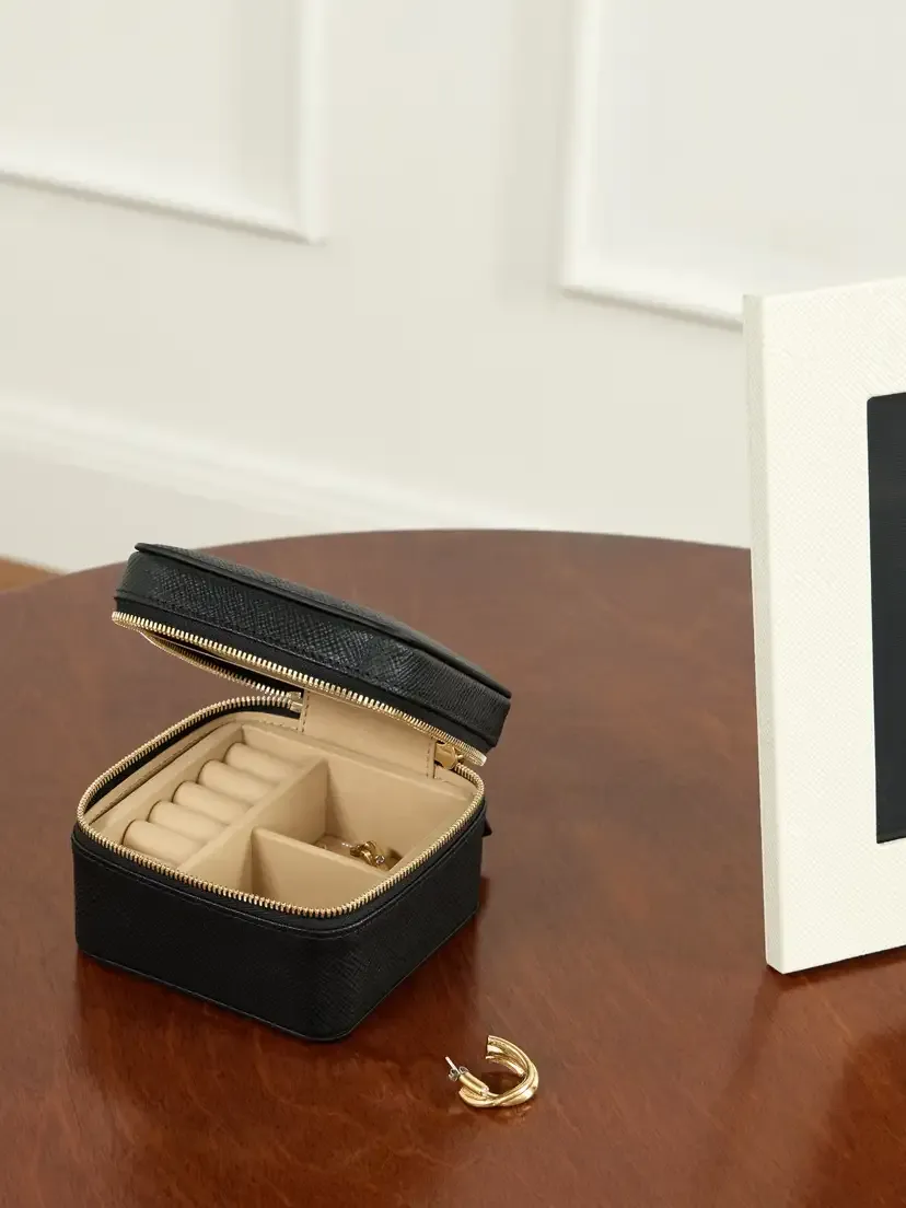 Smythson Panama Mini Leather Jewelry Box | Thumbnail 2 Smythson Panama Mini Leather Jewelry Box | Thumbnail 2