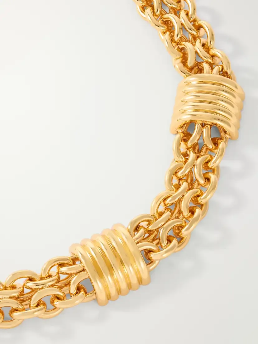 Déhanche Hollyhock Gold-plated Chain Necklace | Thumbnail 4