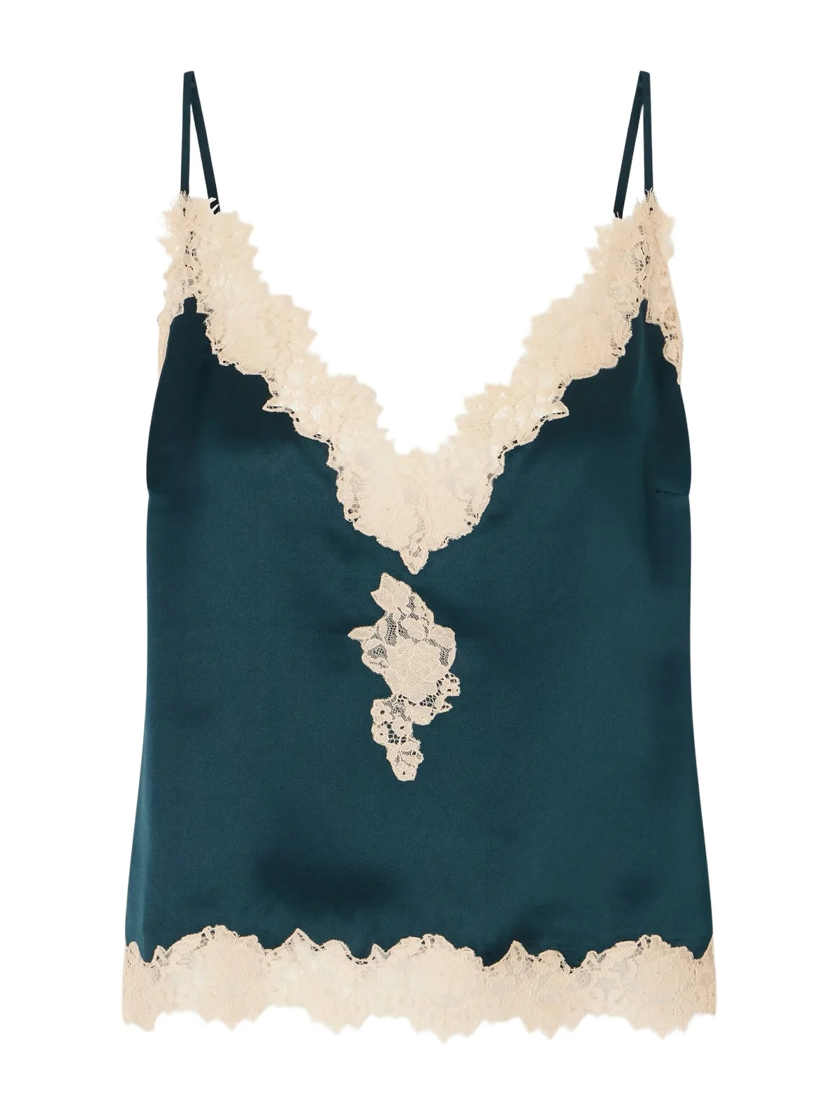 Kira Corded Lace-trimmed Silk-satin Cami