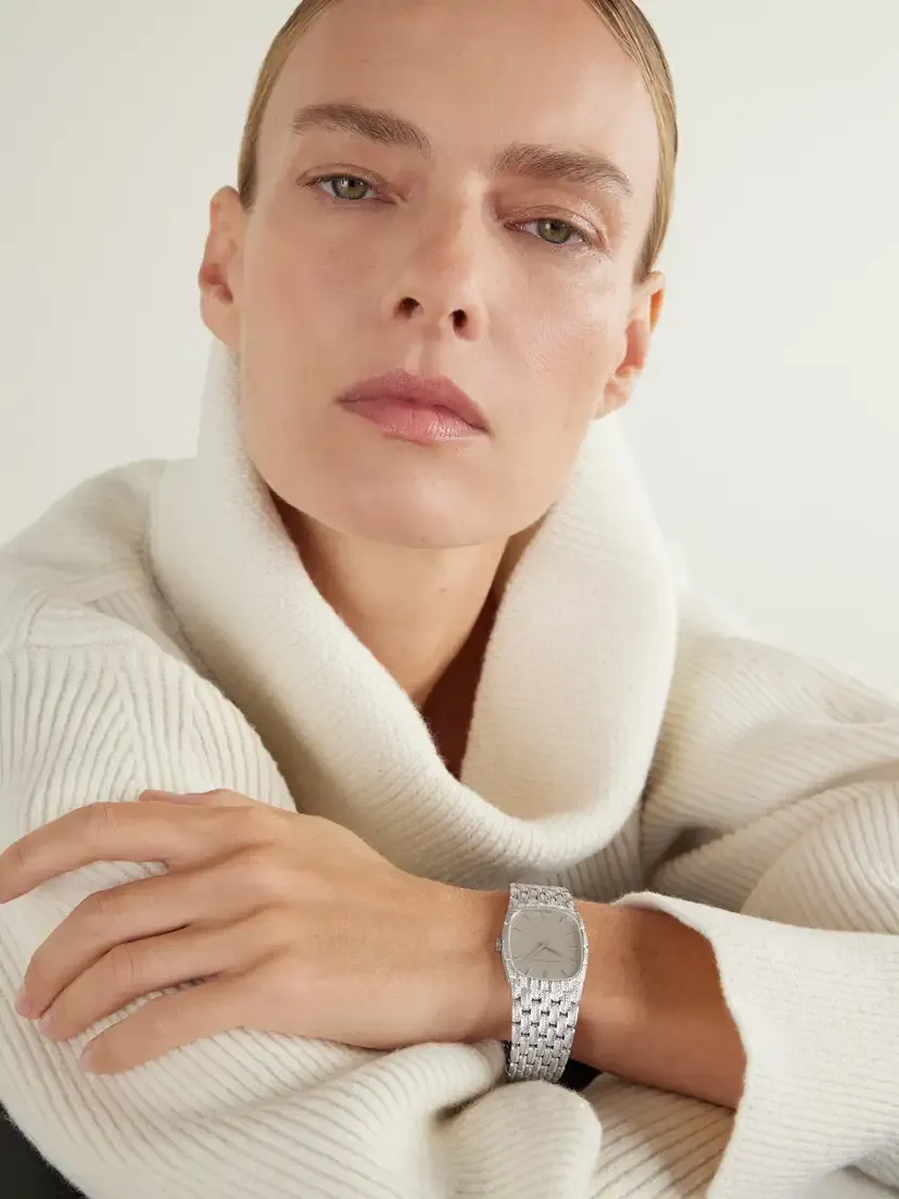 Stephanie Windsor + Audemars Piguet Vintage 1990s Feather Cobra Hand-wound 18-karat White Gold Watch (6.5" Wrist) | Thumbnail 2 Stephanie Windsor + Audemars Piguet Vintage 1990s Feather Cobra Hand-wound 18-karat White Gold Watch (6.5" Wrist) | Thumbnail 2