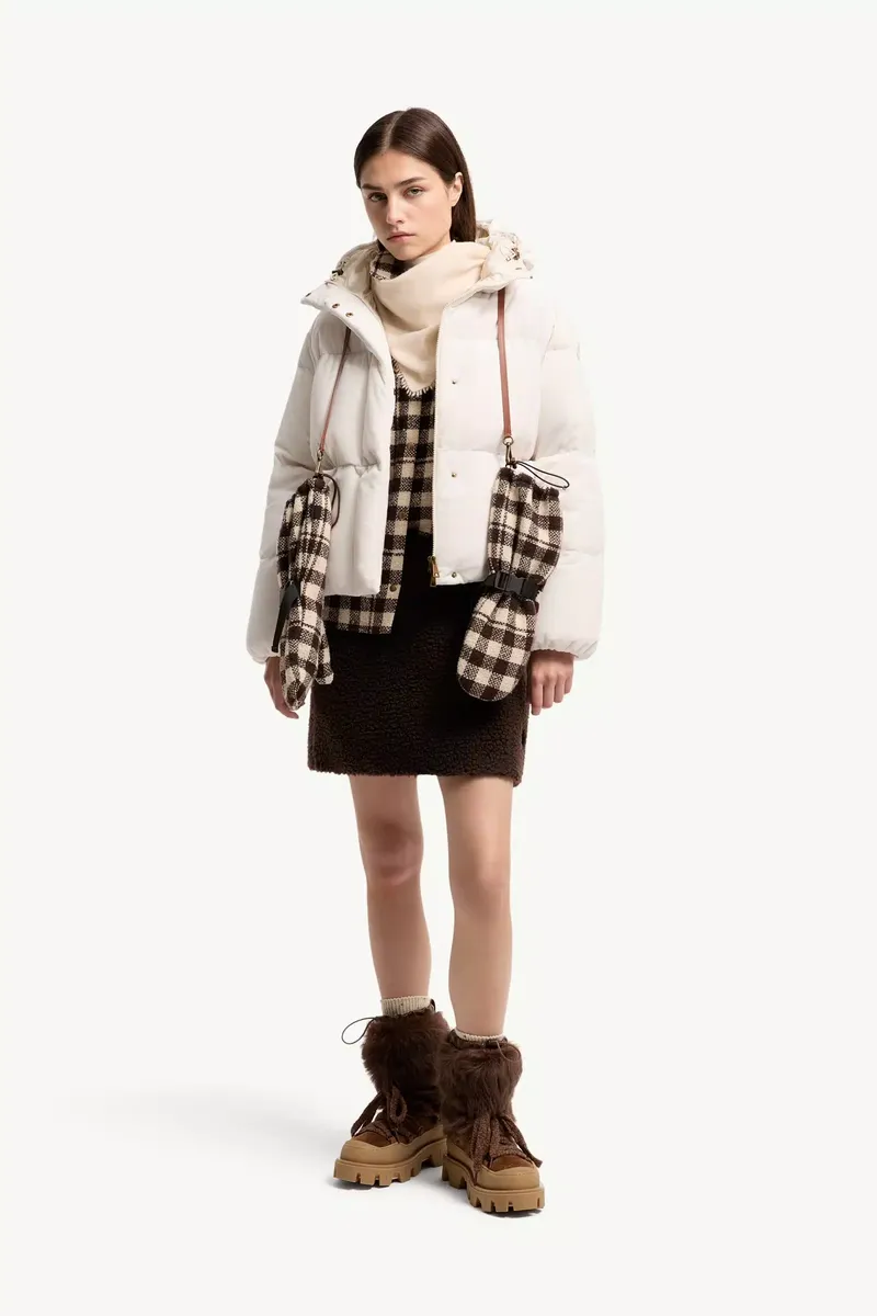 Moncler Enigme Hooded Chenille Short Down Jacket | Thumbnail 3 Moncler Enigme Hooded Chenille Short Down Jacket | Thumbnail 3