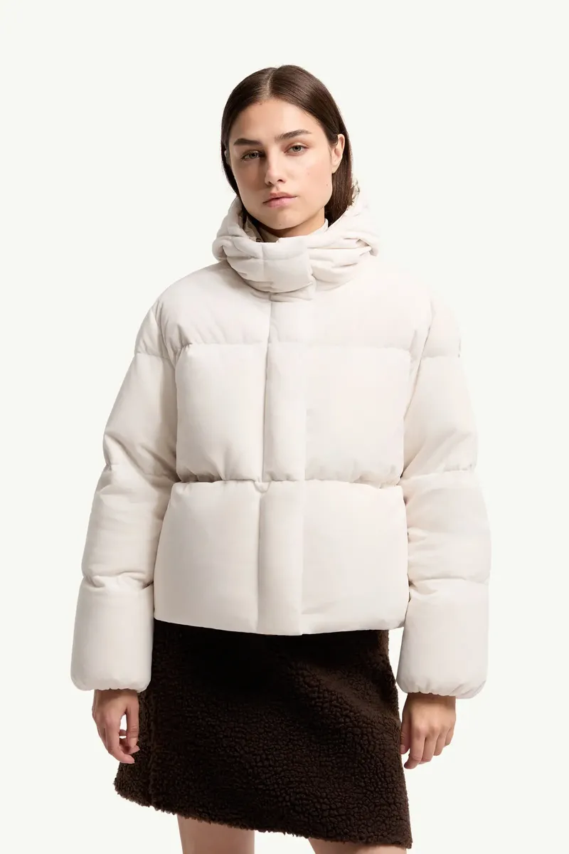 Moncler Enigme Hooded Chenille Short Down Jacket | Thumbnail 5 Moncler Enigme Hooded Chenille Short Down Jacket | Thumbnail 5
