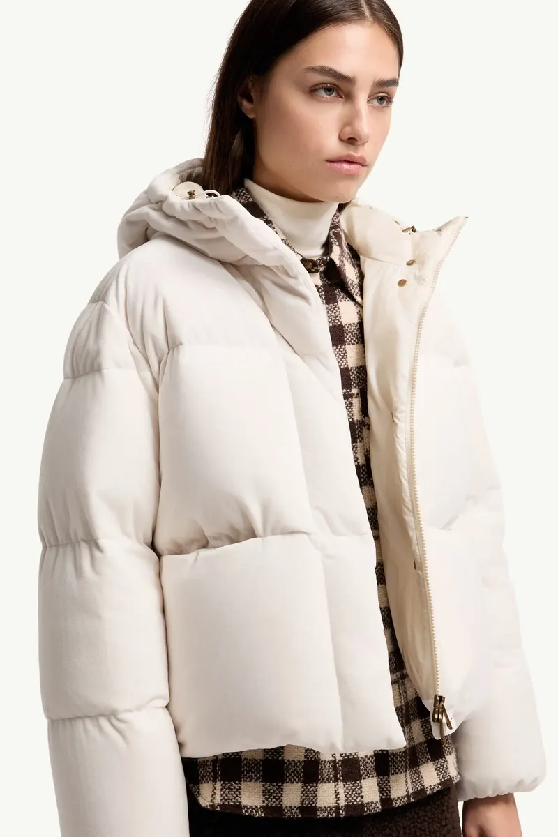 Moncler Enigme Hooded Chenille Short Down Jacket | Thumbnail 7 Moncler Enigme Hooded Chenille Short Down Jacket | Thumbnail 7
