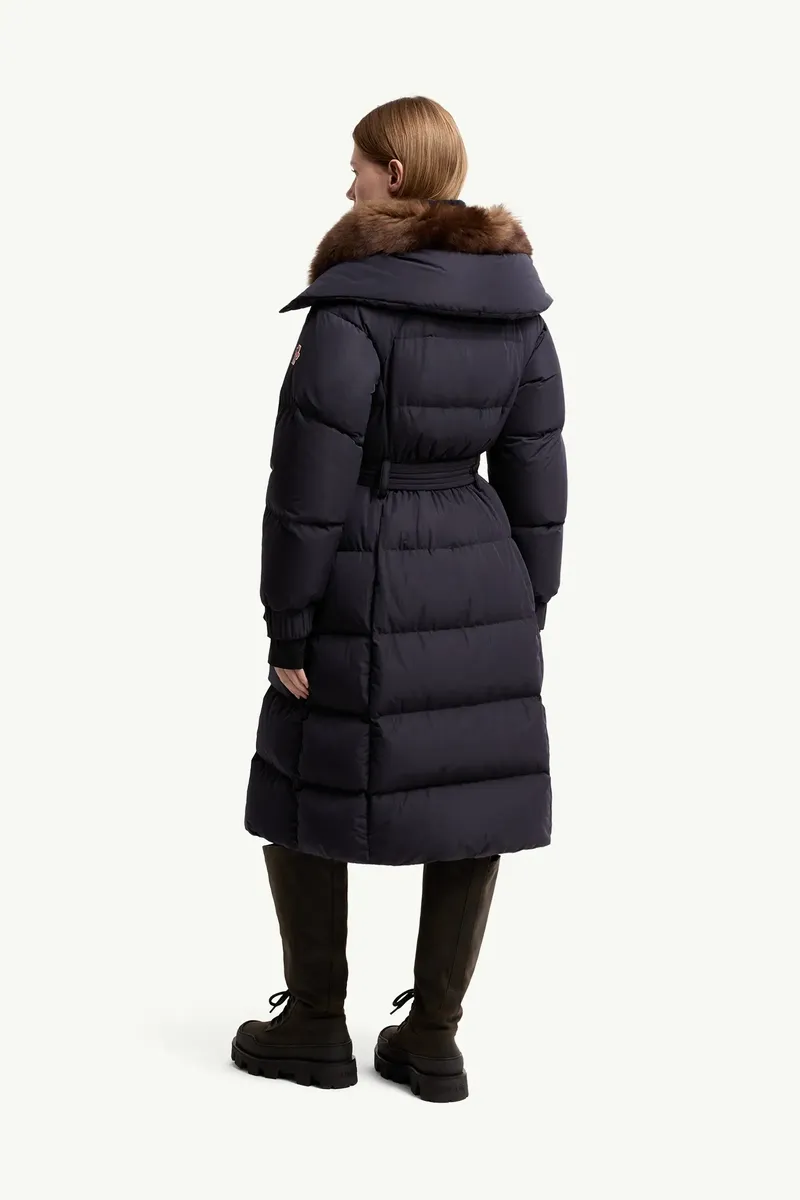 Moncler Grenoble Gelisette Shearling-trimmed Long Down Jacket | Thumbnail 6