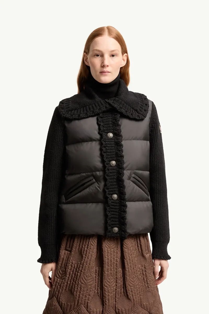 Moncler Grenoble Square-quilted Wool Blend Padded Cardigan | Thumbnail 5