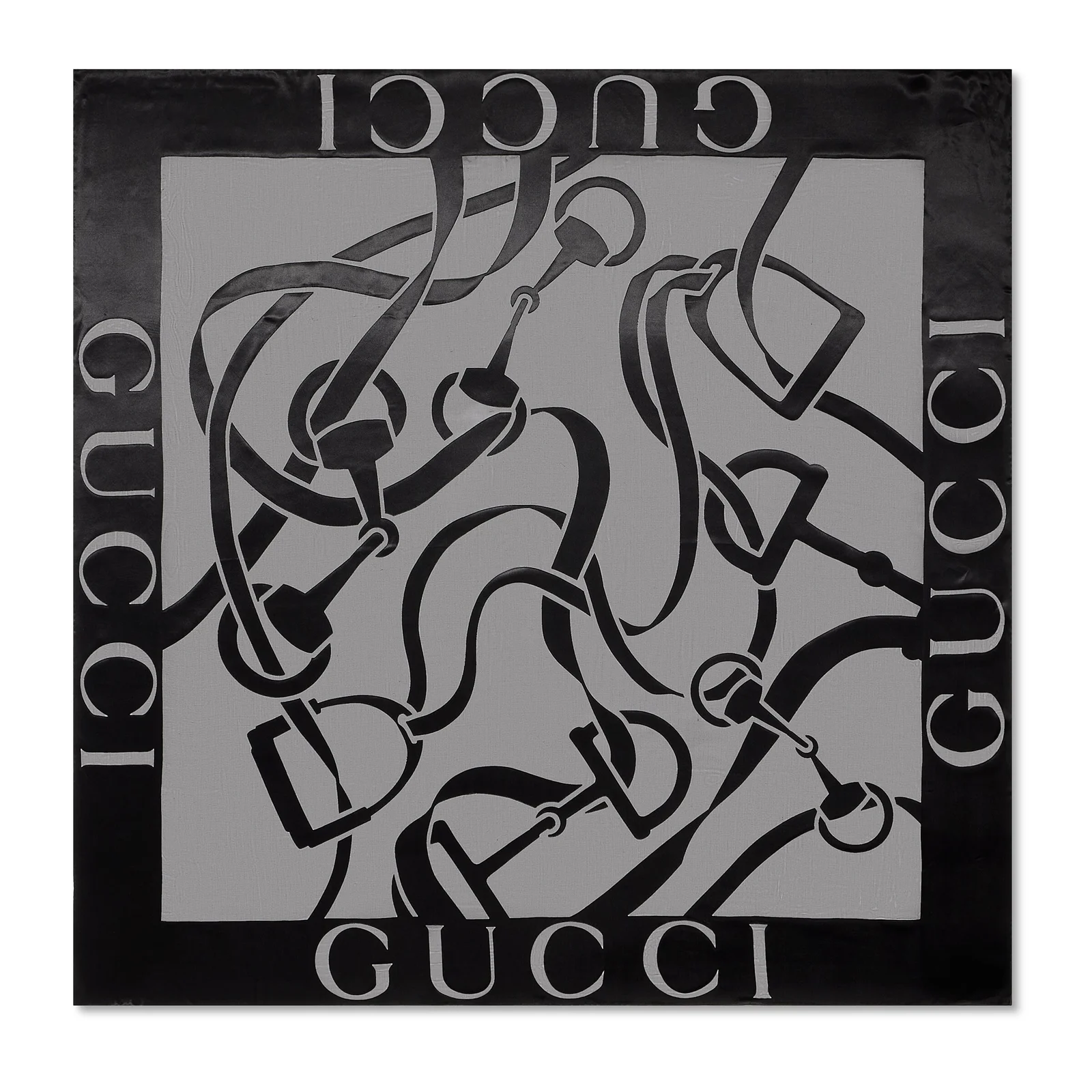 Gucci Equestrian Silk Viscose Shawl