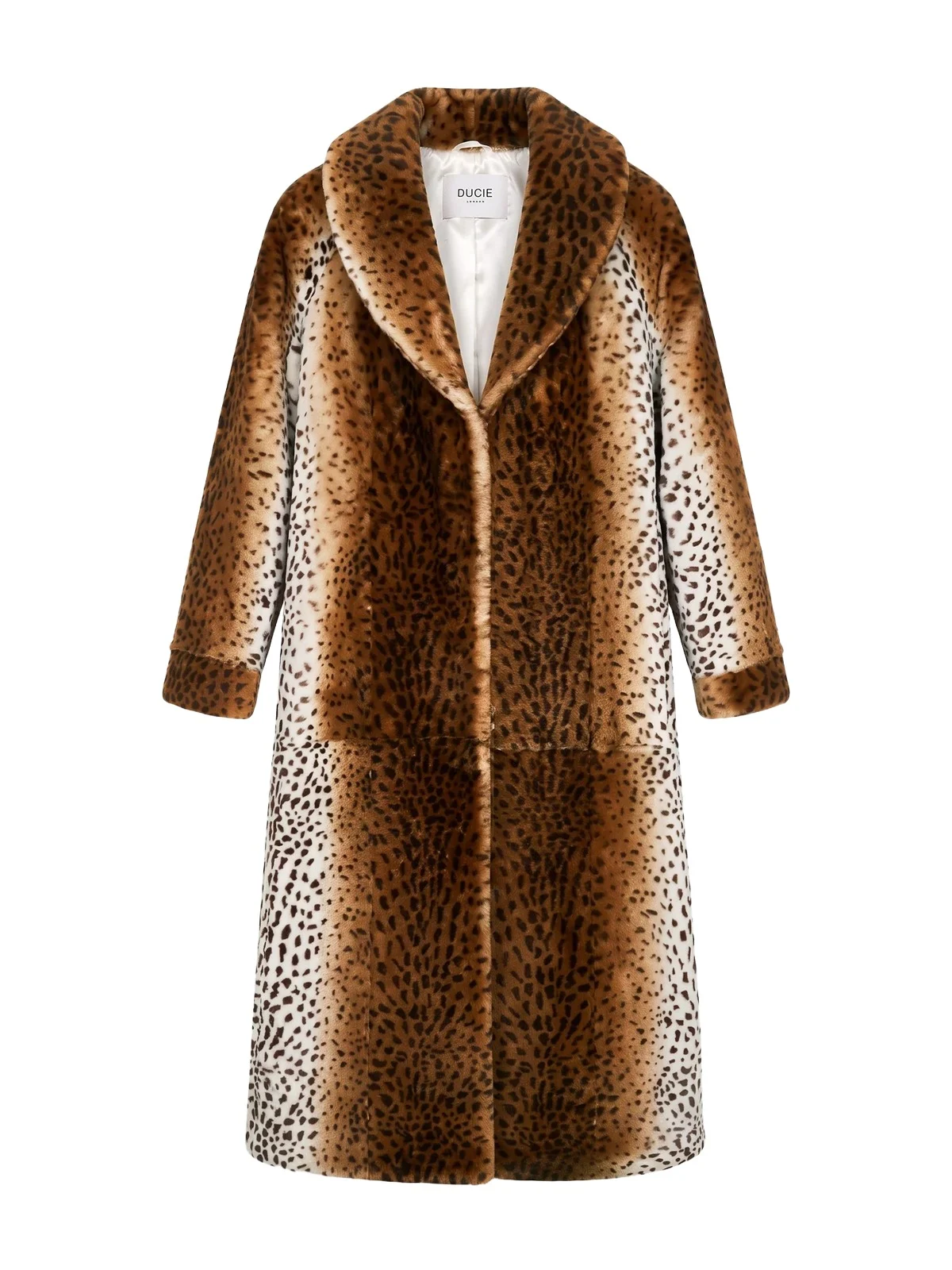 Esme Leopard-Print Shearling Coat