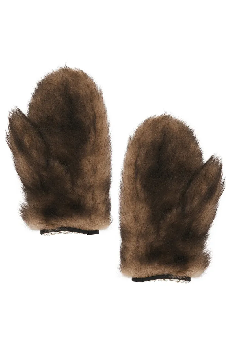Magda Butrym Fur Gloves | Thumbnail 2 Magda Butrym Fur Gloves | Thumbnail 2