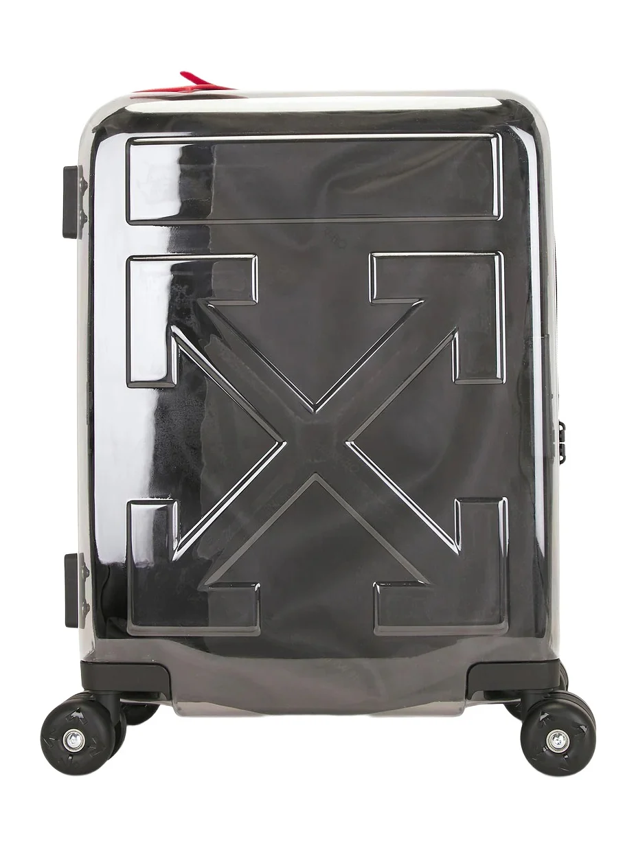 Off-White Quote Arrow Trolley Luggage + Stickers