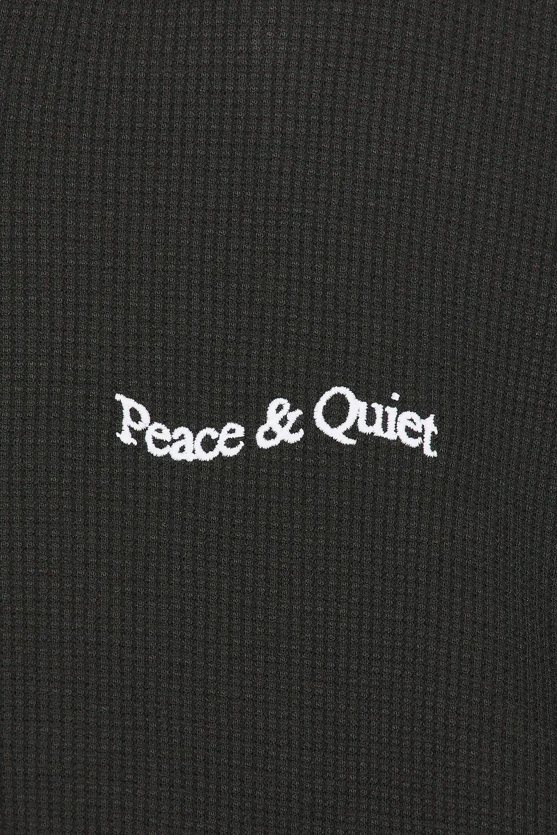 Museum of Peace and Quiet Wordmark Waffle Hoodie | Thumbnail 5
