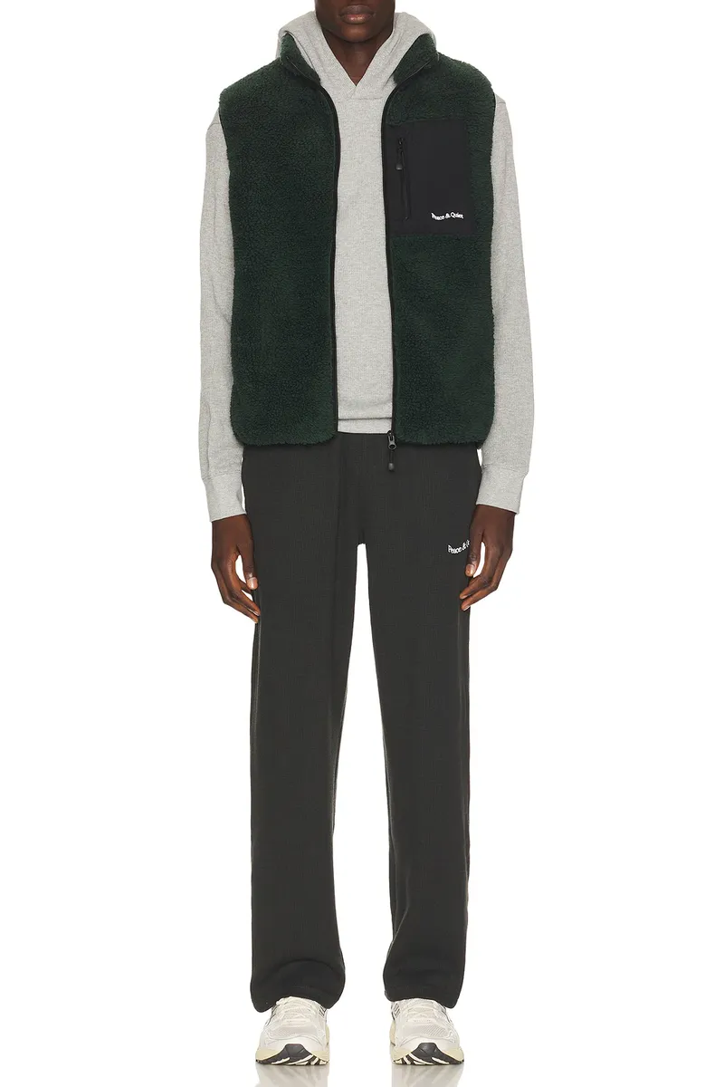 Museum of Peace and Quiet Wordmark Sherpa Vest | Thumbnail 3 Museum of Peace and Quiet Wordmark Sherpa Vest | Thumbnail 3