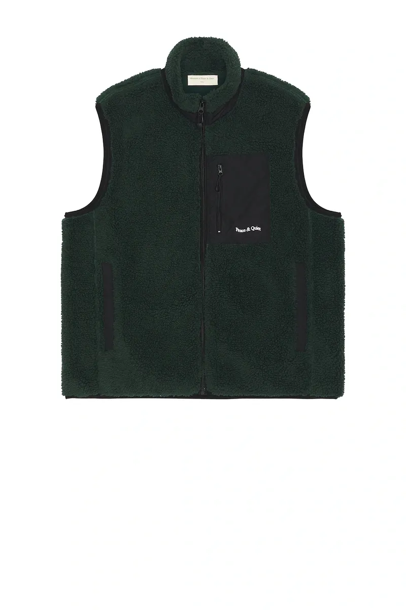 Museum of Peace and Quiet Wordmark Sherpa Vest | Thumbnail 4 Museum of Peace and Quiet Wordmark Sherpa Vest | Thumbnail 4