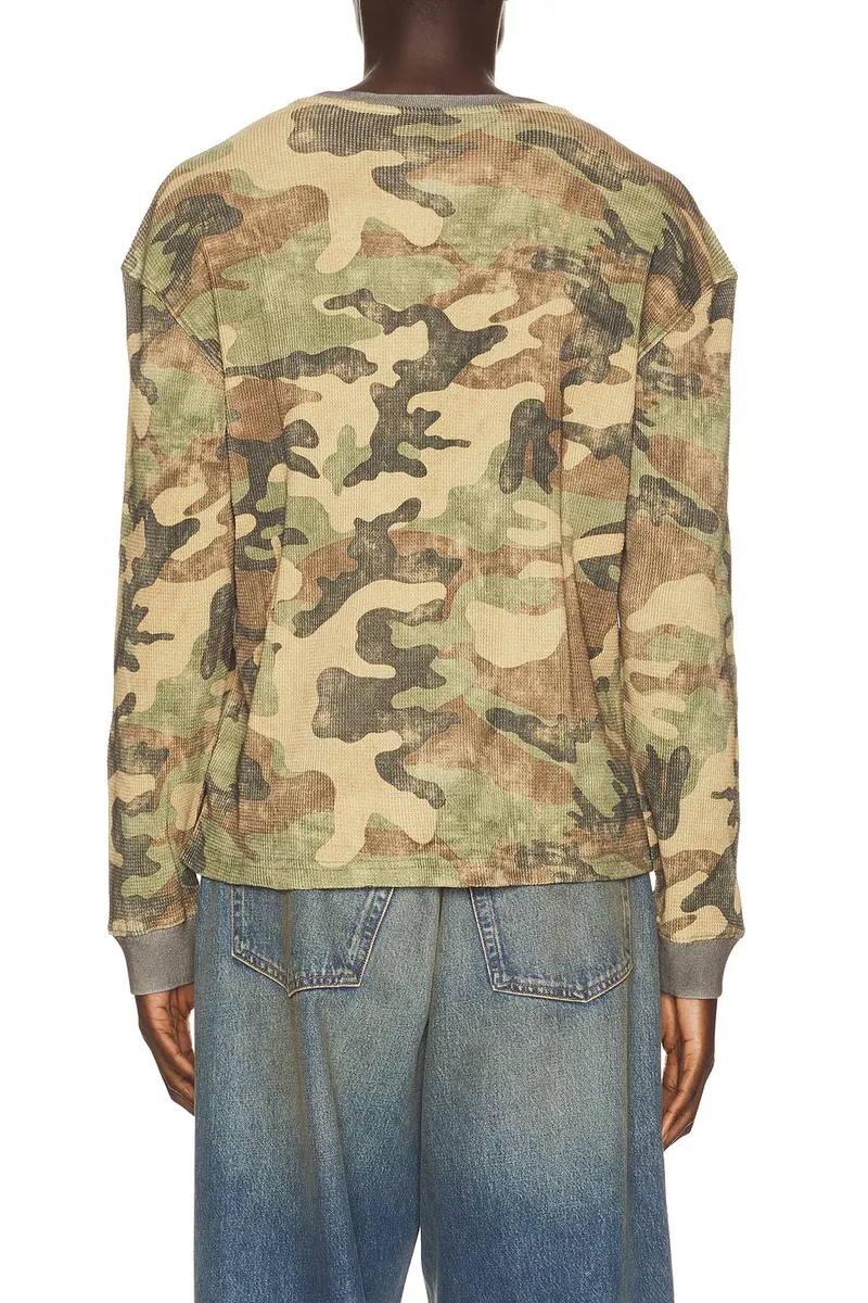 ONE OF THESE DAYS Reversible Woodland Camo Thermal | Thumbnail 3