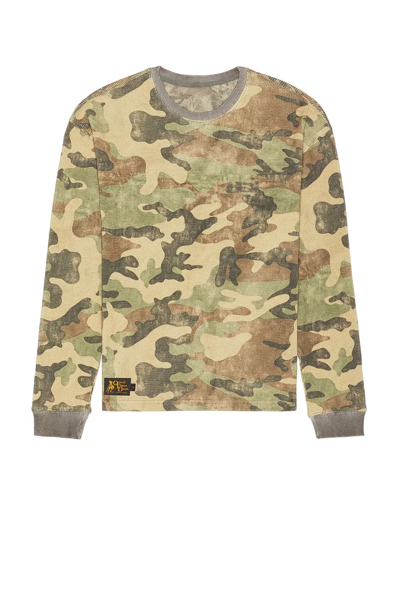 ONE OF THESE DAYS Reversible Woodland Camo Thermal | Thumbnail 5