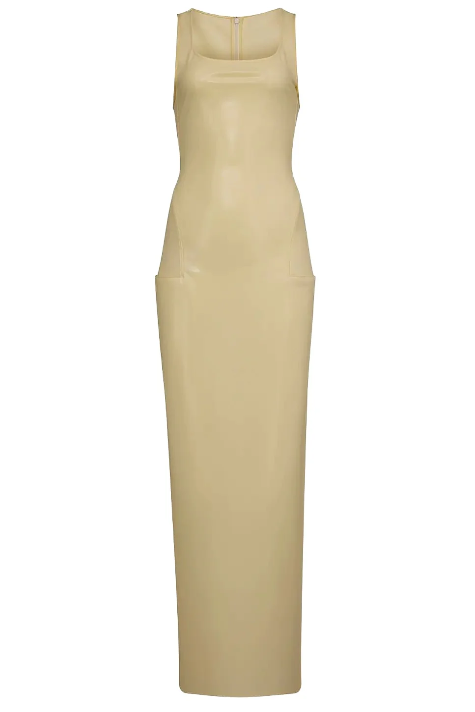 Alaïa Shiny Latex Jersey Fitted Dress