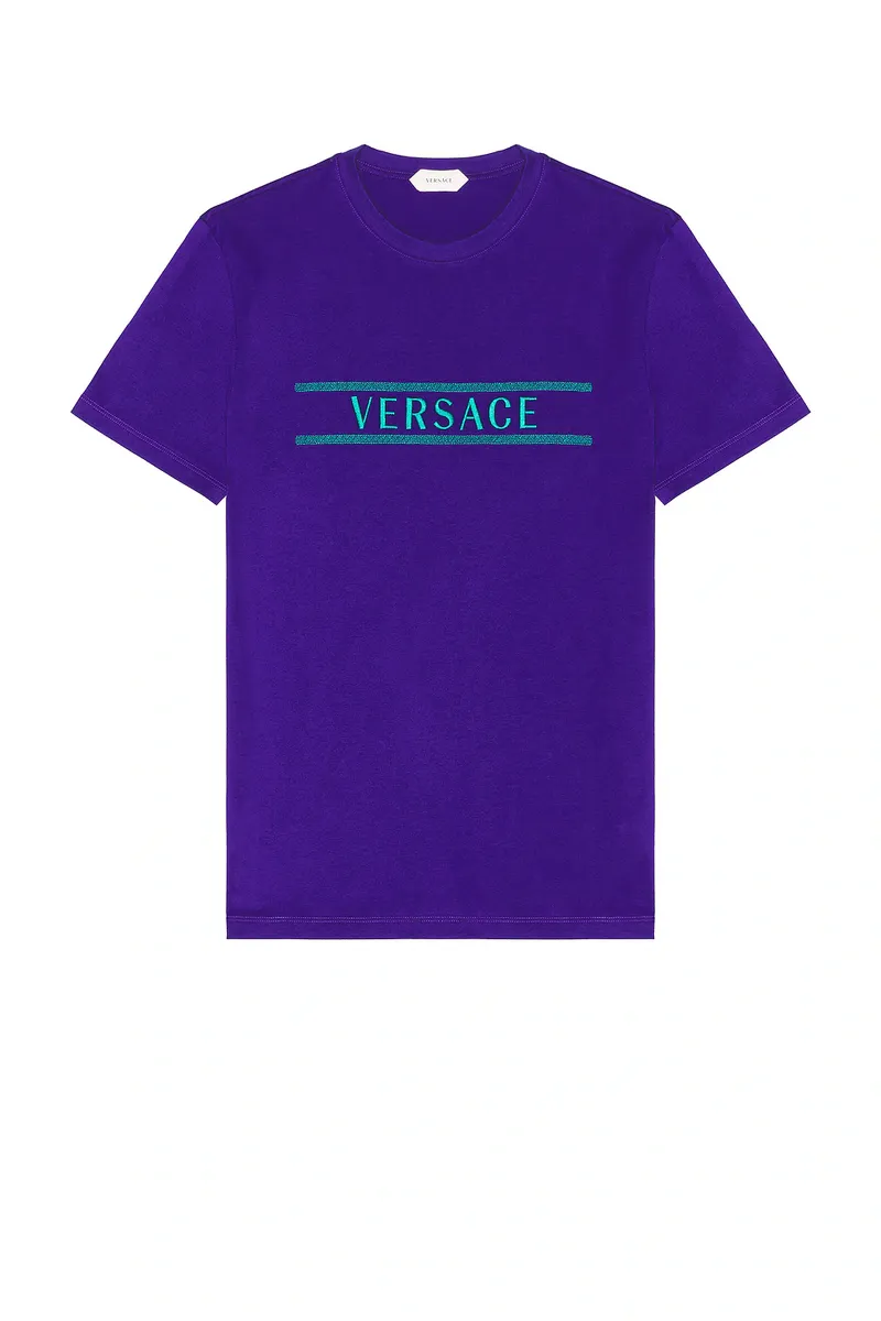 Versace Embroidered T-shirt | Thumbnail 4 Versace Embroidered T-shirt | Thumbnail 4