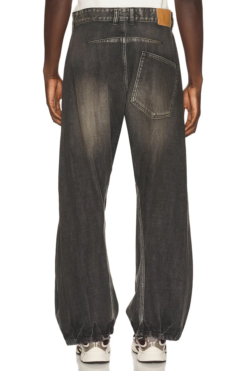 We11Done Repaired CheckCurved Denim Jeans | Thumbnail 3 We11Done Repaired CheckCurved Denim Jeans | Thumbnail 3