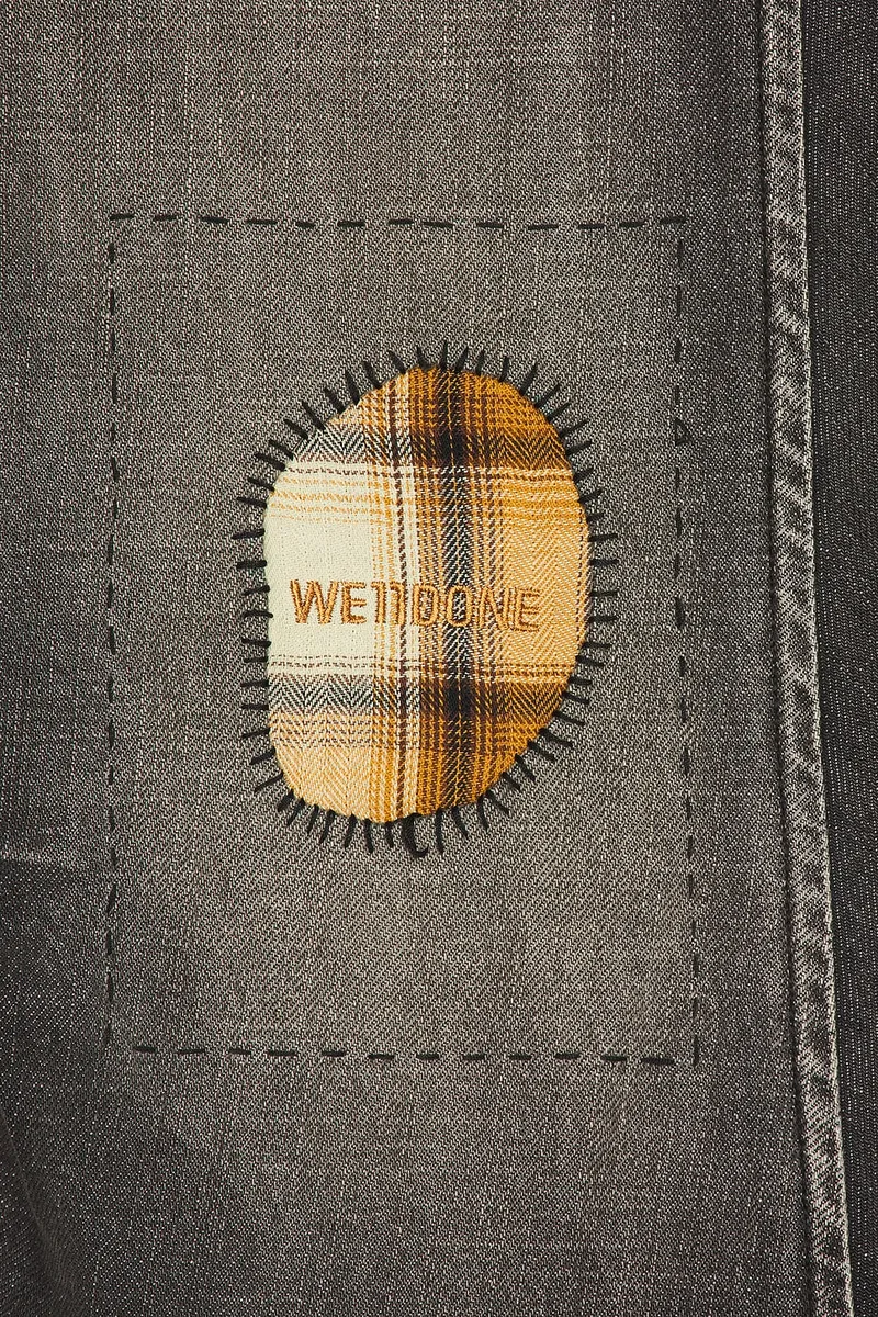 We11Done Repaired CheckCurved Denim Jeans | Thumbnail 6 We11Done Repaired CheckCurved Denim Jeans | Thumbnail 6