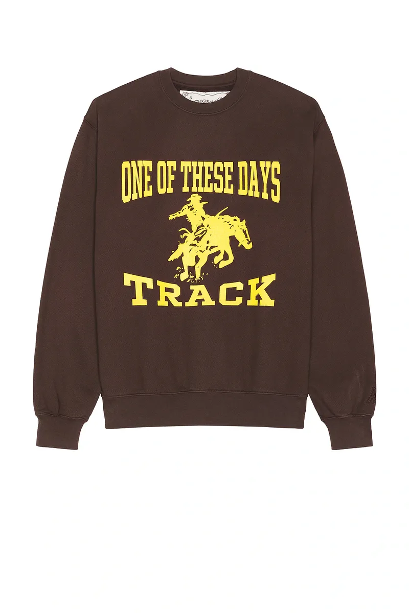 ONE OF THESE DAYS Track And Field Crewneck | Thumbnail 4
